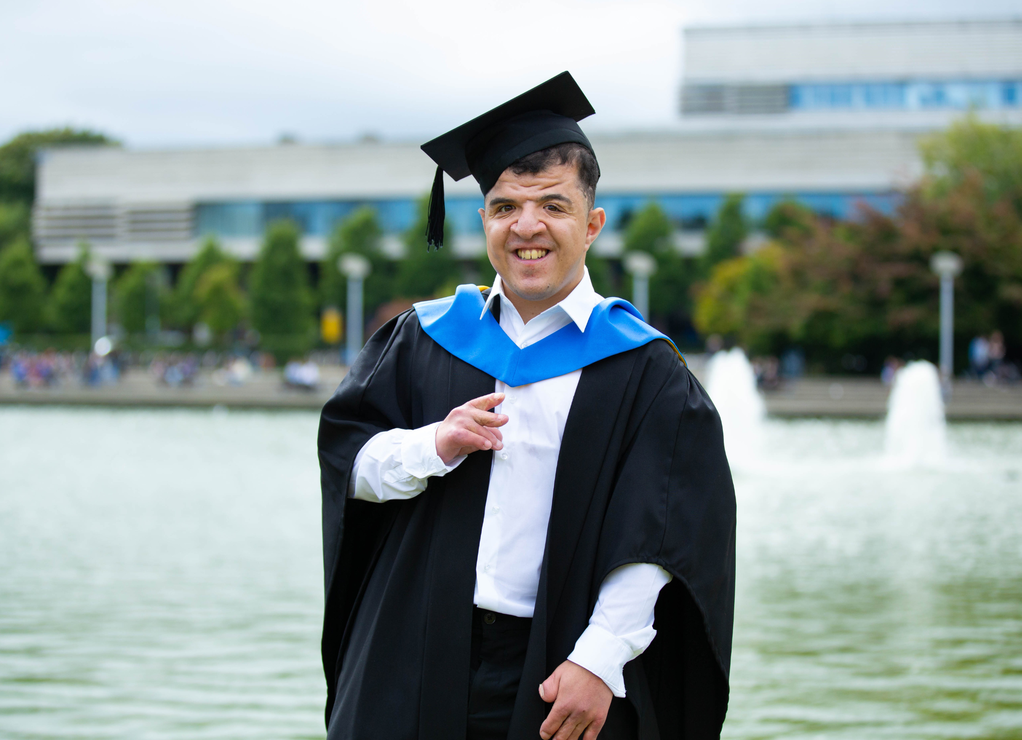 Graduation photograph of Ayoub Deboub.